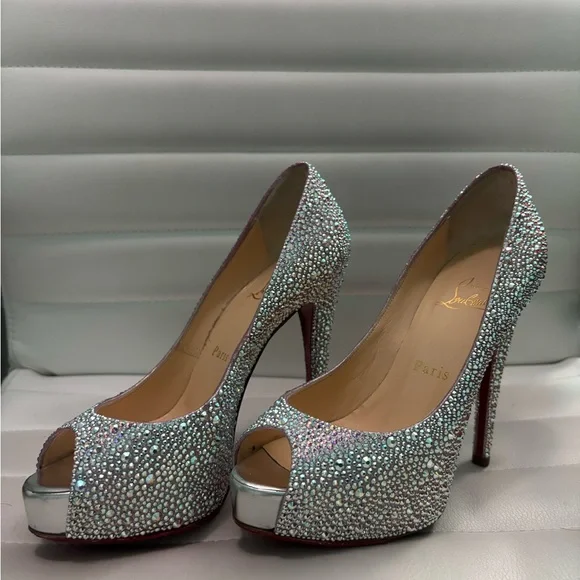Crystal Embellished Christian Louboutin heels - Picture 10 of 11